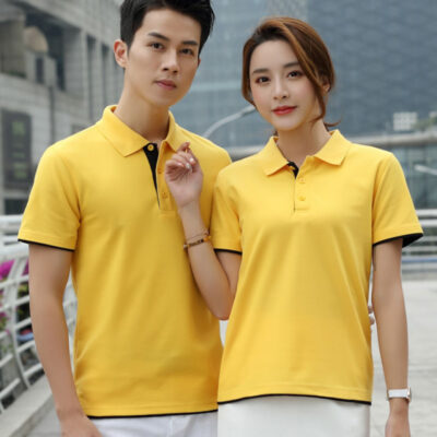 Đồng phục áo phông polo cao cấp màu vàng tại Bắc Ninh